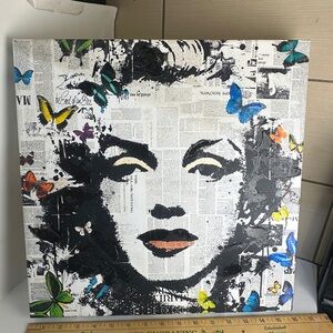 Pop-Art Canvas Marilyn Monroe Butterflies – Veebee Style
